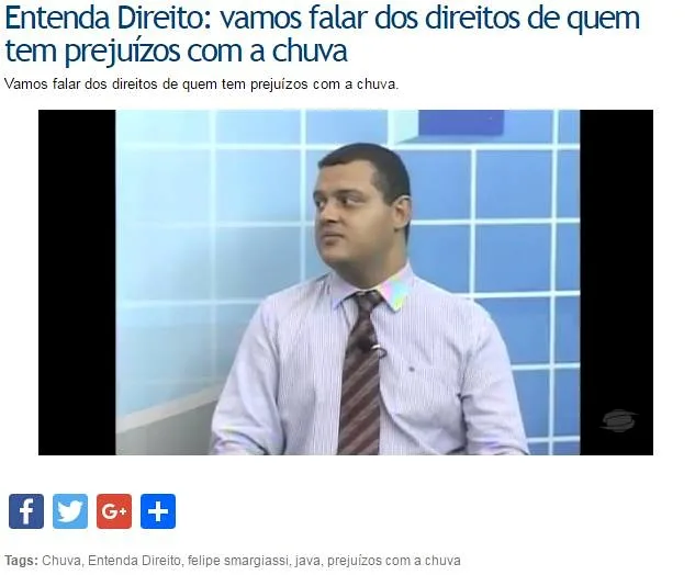 Felipe Mendes Smargiassi em entrevista no quadro Entenda Direito